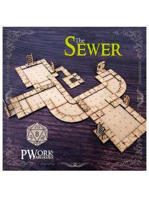 Set de tuiles modulaires Pwork Wargames thème égout