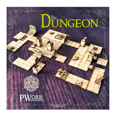 Configuration de jeu modulaire MDF Fantasy Tiles The Dungeon