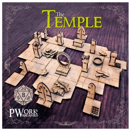 Configuration de jeu MDF Fantasy Tiles Le Temple