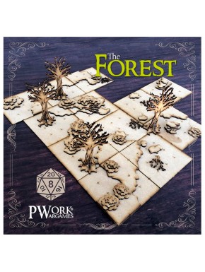 Tuiles modulaires MDF The Forest de Pwork Wargames