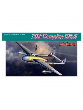 Maquete DH Vampire FB.5 em escala 1/72 da Dragon
