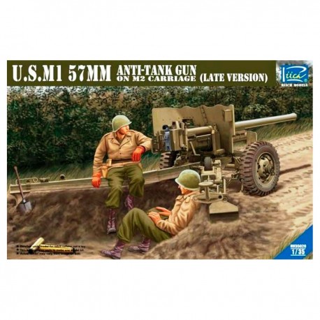 Modèle à l'échelle 1/35 du canon antichar U.S. M1 57mm