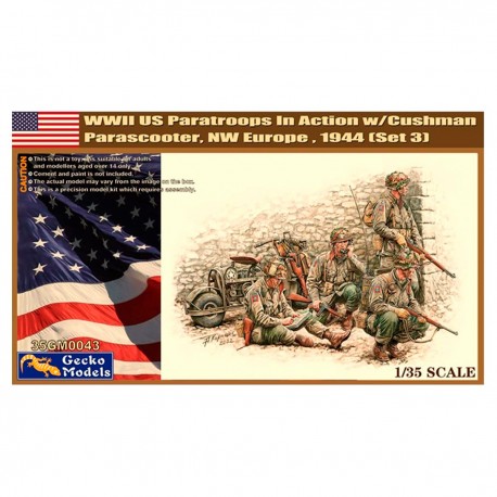 Modelo de paraquedistas US 1/35 com M53