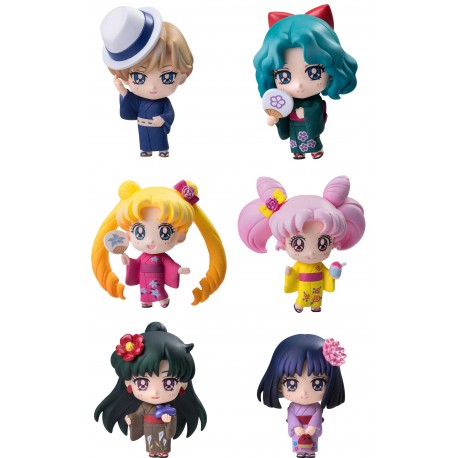 Figura Sorpresa Sailor Moon Petit Chara Soldati del Outar Sistema Solare