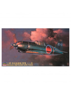 Kit de maquete em escala 1/48 do Mitsubishi J2M3 Raiden da Hasegawa
