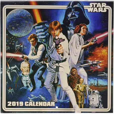 Calendario pared 2019 Star Wars Vintage