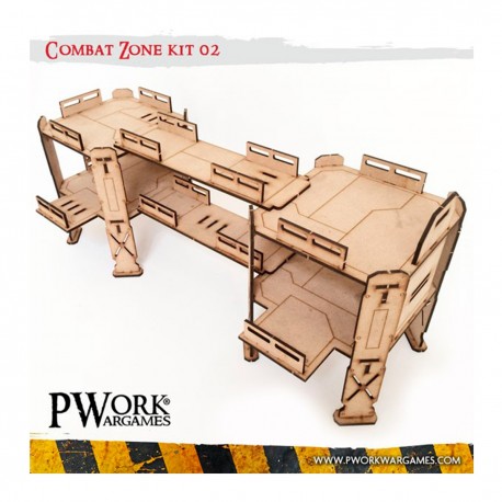 Décors SciFi Combat Zone 02 pour Wargames