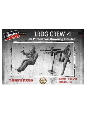 Set de figuras LRDG Crew 4 Thunder Model 1/35
