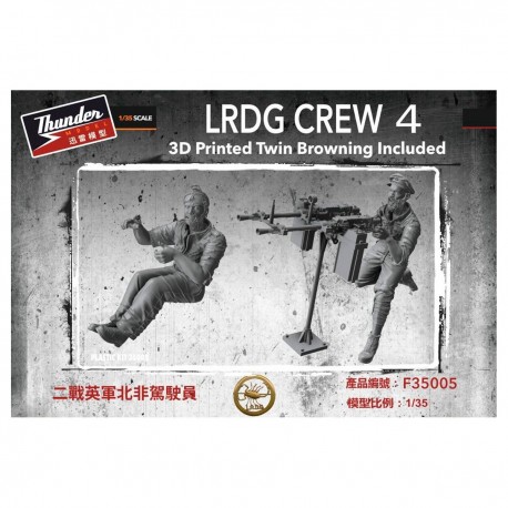 Set de figuras LRDG Crew 4 Thunder Model 1/35