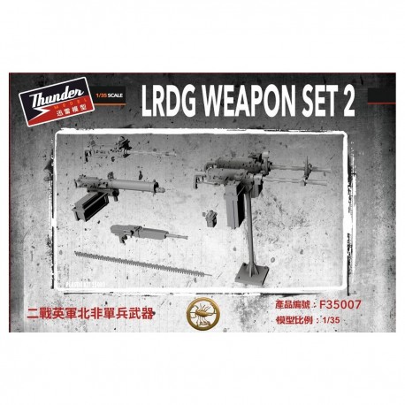 Ensemble d'armes 3D pour modèles LRDG à l'échelle 1/35