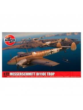 Caixa do kit de modelo Airfix Messerschmitt Bf110E/E-2 Trop 1/72