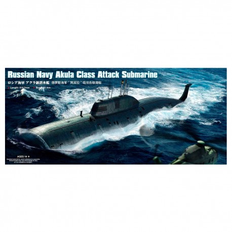 Modelo submarino Akula 1/350 HobbyBoss