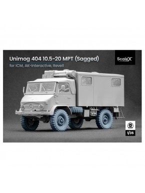 Jogo de rodas impressas 3D Unimog 404 1/35