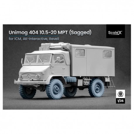 Jogo de rodas impressas 3D Unimog 404 1/35
