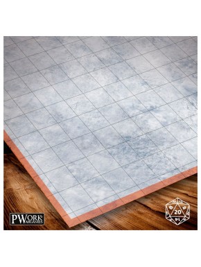 Mapa de combate llanura nevada 24x24 pulgadas reutilizable