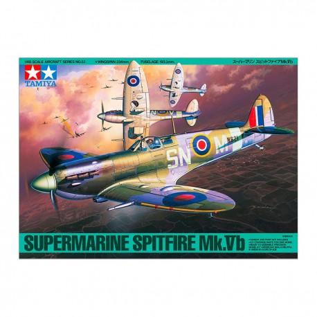 Maquete Supermarine Spitfire Mk.Vb 1/48 da Tamiya