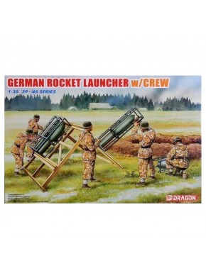Modelo de lançador de foguetes alemão em escala 1/35 com tripulação da Dragon