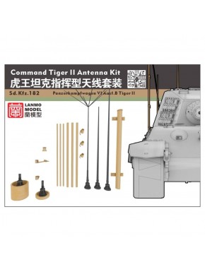 Kit d'antenne Command Tiger II de LANMO Model à l'échelle 1/35