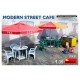 Maquette 1/35 Café de Rue Moderne MiniArt avec accessoires