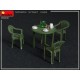 Maquette 1/35 Café de Rue Moderne MiniArt avec accessoires