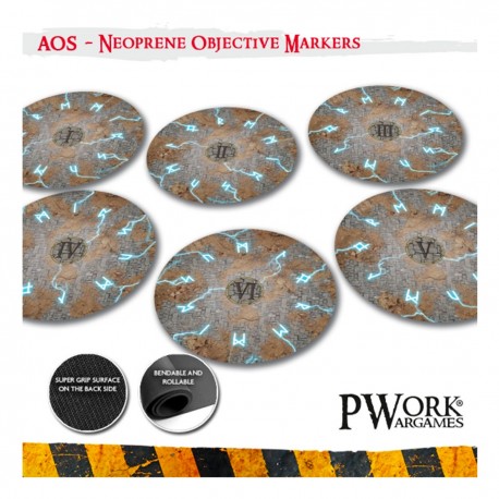 Marqueurs d'Objectifs Néoprène pour Age Of Sigmar