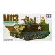 Modelo em escala do U.S. M113 A.P.C. da Tamiya