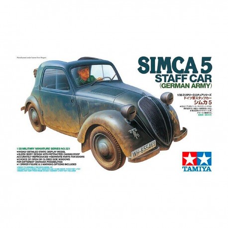 Modelo a escala Simca 5 Staff Car de Tamiya