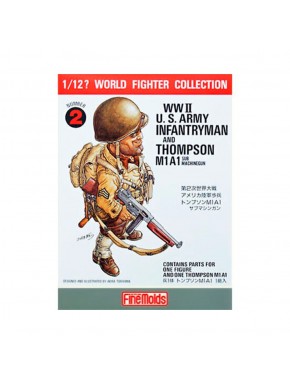 Figure U.S. Infantry Man avec Thompson 1/12 de Fine Molds