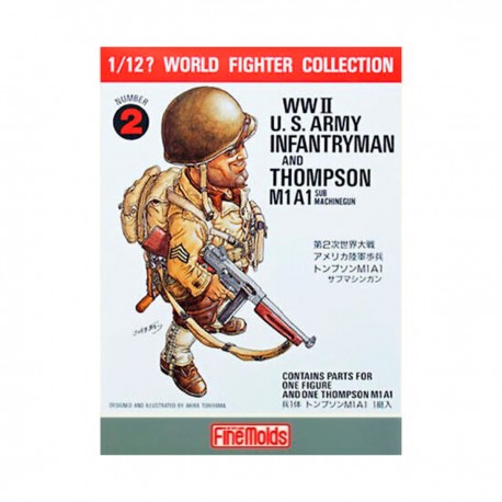 Figura U.S. Infantry Man con Thompson 1/12 de Fine Molds