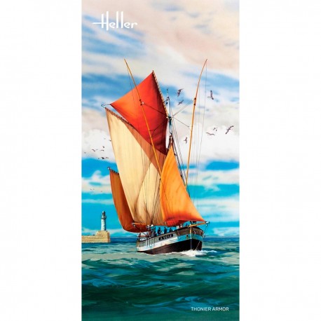 Maquette de bateau Thonier Armor Heller 1/125
