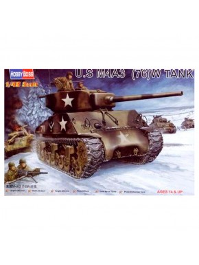 Maqueta tanque U.S. M4A3 (76)W de HobbyBoss