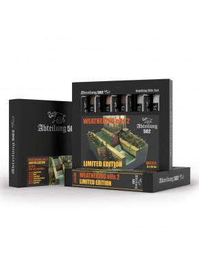 Ensemble d'huiles Abt317 Weathering Oils2 édition limitée avec cadeau