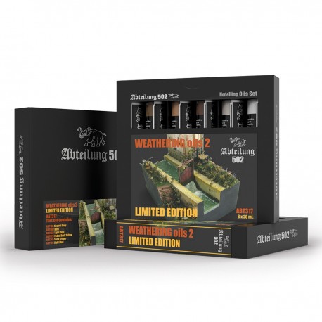 Ensemble d'huiles Abt317 Weathering Oils2 édition limitée avec cadeau
