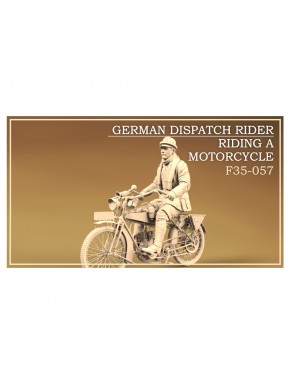 Figura de piloto mensajero alemán 1/35 sin motocicleta