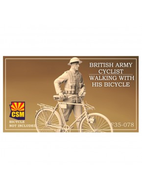 Figura 1/35 soldado británico ciclista con bicicleta