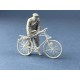 Figure de cycliste britannique 1/32 sécurisant fusil