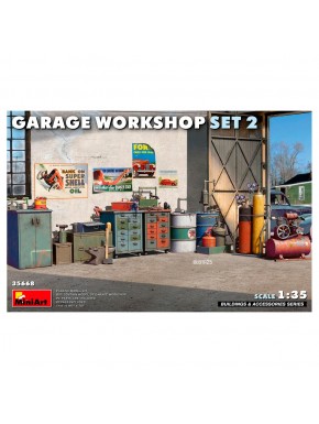 Kit Atelier Garage 1/35 avec outils et accessoires