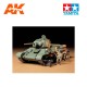 Modelo em escala T-34/76 ChTZ 1943 da Tamiya