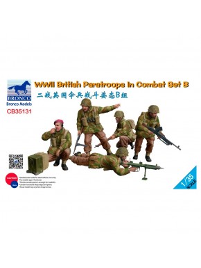 Figurines parachutistes britanniques combat WWII échelle 1/35