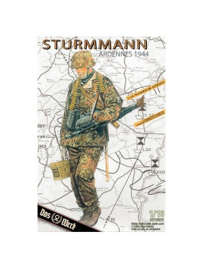 Figura de soldado Sturmmann 1944 em escala 1:16