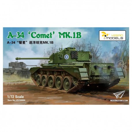 Maquette A-34 Comet Mk 1b échelle 1/72 de Vespid Models