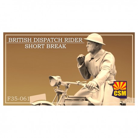 Figurine de pilote courrier britannique en pause 1/35