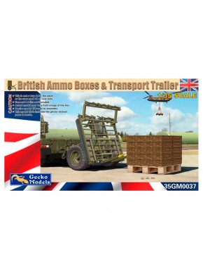 Kit de boîtes de munitions et remorque britanniques 1/35