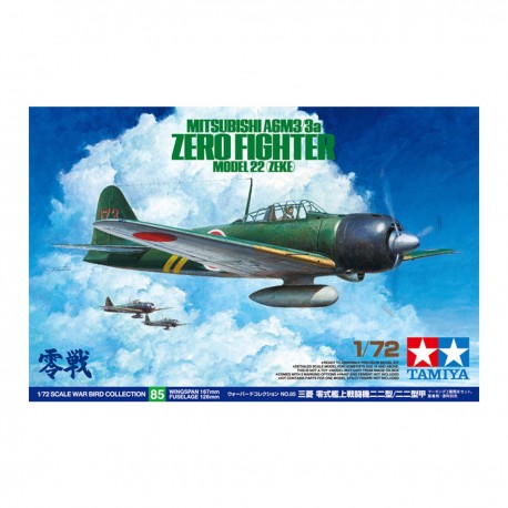 Modèle à l'échelle du chasseur Mitsubishi A6M3/3a Zero