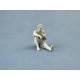 Figura de piloto mensajero británico 1/35 fumando pipa