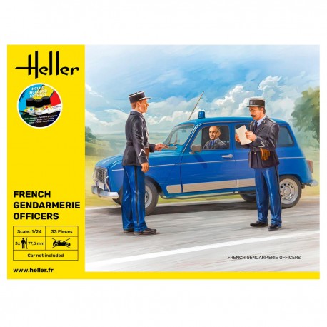 Kit de début officiers police française Heller 1/24