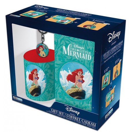 Pack cadeau Ariel La petite Sirène Mug + Trousseau de + Livre