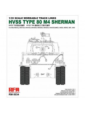 Maillons de chenilles pour M4 Sherman 1/35