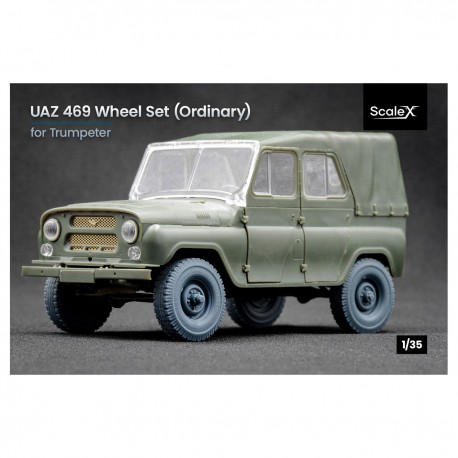 Jeu de roues imprimées en 3D pour UAZ 469