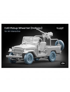Ensemble de roues imprimées en 3D FJ43 1/35 de ScaleX